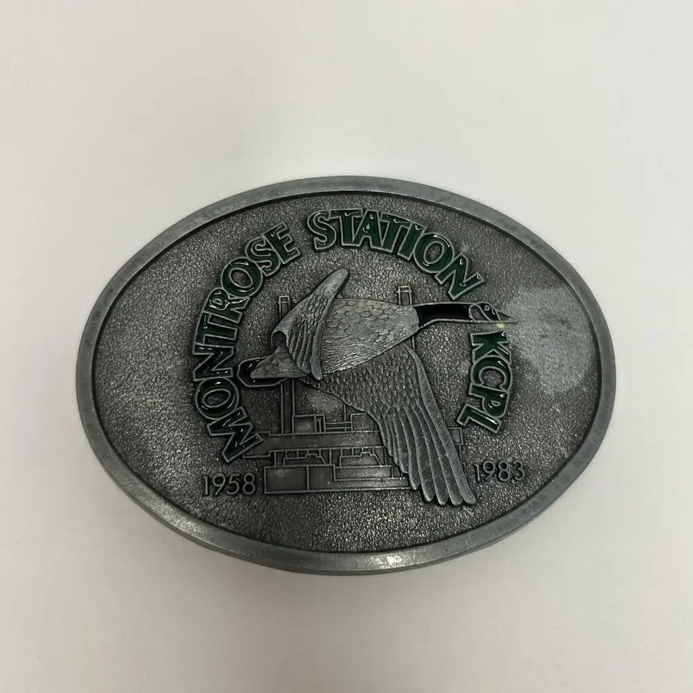 Rare 1983 RJ Montrose Station KCPL‎ Belt Buckle 1958-1983